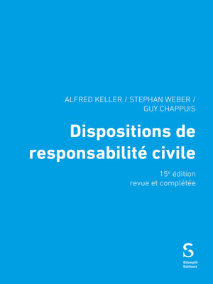 cover image of Dispositions de responsabilité civile